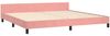 vidaXL Bettgestell mit Kopfteil Rosa 200x200 cm Samt 3126024 Bild 5