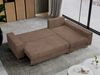 Mks Möbel 'Dorian L-Form' Ecksofa mit Bettkasten, 242 x 138 x 85 cm, Hellbraun, Cord Bild 4
