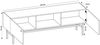 Selsey 'Divenos' TV-Lowboard, schwarz mit Metallbeinen, 52 x 155 x 35 cm Bild 5