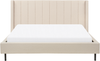 Bett mit Lattenrost VILLETTE 180 x 200 cm Bouclé Beige Bild 5