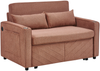 Schlafsofa 3-in-1 mit Slide-to-Transform und USB-Anschluss, 195x134x73 cm, Orange Bild 2