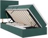 vidaXL Aufbewahrungsbett mit Matratze Dunkelgrün 90 x 190 cm Samt 3371940 Bild 2