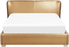 Wasserbett Leder gold 180x200 cm PARIS Bild 4