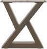 vidaXL Couchtischbeine 2 Stk. Naturstahl 30x(30-31,3) cm Stahl 4012679 Bild 5
