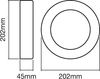 LEDVANCE LED Wand- und Deckenleuchte, Leuchte für Außenanwendungen, Warmweiß, 202,0 mm x 45,0 mm, ENDURA STYLE RING Bild 5