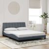 Doppelbett, Bettgestell Modernen ohne Matratze Dunkelgrau 160x200 cm Samt d2250e Bild 2