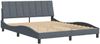 Doppelbett, Bettgestell Modernen ohne Matratze Dunkelgrau 160x200 cm Samt d2250e Bild 3
