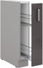Küche Bianca Grey Hochglanz Grau Unterschrank 15 cm Schrankauszug Küchenschrank Bild 2