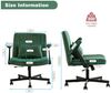 REDOM Bürostuhl Samt-Bürostuhl für Homeoffice, höhenverstellbarer Drehstuhl (mit klappbaren Armlehnen Leise Rollen & eleganter Stoffbezug, platzsparend, 1 St), 70 x 92 x 70 cm Ideal für Arbeitszimmer, Kleinräume & Besprechungsbereich Bild 2