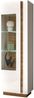 Standvitrine mit Beleuchtung CELLE-61 in weiß Glanz und Grandson Oak Eiche Nb, B/H/T ca. 60/194/40 cm Bild 4