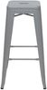 4er-Set Barhocker HWC-A73, Barstuhl Tresenhocker, Metall Industriedesign stapelbar ~ grau Bild 3