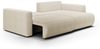Ecksofa Sofa mit Schlaffunktion CHAIRA Stoff Curio Hellbeige Ottomane Rechts Bild 2
