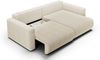 Ecksofa Sofa mit Schlaffunktion CHAIRA Stoff Curio Hellbeige Ottomane Rechts Bild 3