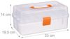 Relaxdays 10 x Transparente Plastikbox orange Bild 4