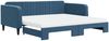vidaXL Tagesbett Ausziehbar mit Matratzen Blau 100x200 cm Samt 3197093 Bild 2