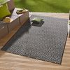 In- & Outdoor Teppich Karo schwarz/creme - 80x200x0,8cm Bild 2