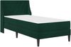 vidaXL Bettgestell mit Matratze Dunkelgrün 90 x 190 cm Samt 3414767 Bild 3