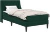 vidaXL Bettgestell mit Matratze Dunkelgrün 90 x 190 cm Samt 3414767 Bild 2