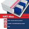 Matratze 180x200 HATI MAX 28cm 9 Zonen H2 H3 EXCLUSIVE Latex Visco Federkern Bild 4
