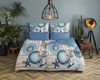 hip Wendebettwäsche Aldiana, Mako-Satin, Satin, 2 teilig, Mako-Satin, Reißverschluss, Wendeoptik, Mandala, Maritim, Blau Bild 2