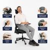 Ergotopia 'NextBack Pro' ergonomischer Bürostuhl mit integrierter Lordosenstütze, 3D Armlehnen & verstellbarer Kopfstütze, Schwarz Bild 4