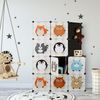 Relaxdays Steckregal Kinderzimmer mit Tiermotiven Bild 3
