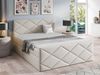 Mirjan24 Boxspringbett Alpiry, Beige, 120x200 cm, Webstoff Bild 2