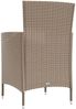 vidaXL Gartenstühle mit Kissen 2 Stk. Poly Rattan Beige 316684 Bild 5