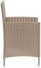 vidaXL Gartenstühle mit Kissen 2 Stk. Poly Rattan Beige 316684 Bild 4