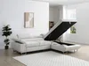 Vente-unique - NURAZIO Sofa SamtStoff Beige - B 202 cm x H 70 cm x L 268 cm Bild 3