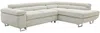 Vente-unique - NURAZIO Sofa SamtStoff Beige - B 202 cm x H 70 cm x L 268 cm Bild 5