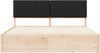 vidaXL Bettgestell mit gepolstertem Kopfteil Schwarz 180 x 200 cm 3398216 Bild 5