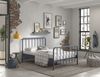 Metallbett Kay 147x207x110 Einzelbett Metall Blau matt Bild 4