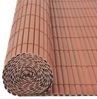 vidaXL Gartenzaun Doppelseitig 110x500 cm Braun 317164 Bild 4