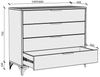 Beautysofa Kommode HOME 4S mit 4 Schubladen (Zwei Breiten: 100 cm oder 80 cm) Bild 4