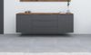 borchardt Möbel Sideboard Tom, Kommode Breite 166cm, hängend oder stehend mit Metallgriffen, 2 Türen 3 Schubkästen, verstellbare Einlegeböden Bild 2