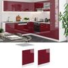Frontblende R-Line Rot Hochglanz 60 cm , AP Marmor Vicco Bild 2