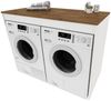 Raumhirsch Furniture Waschmaschinenumbauschrank Waschmaschinenschrank für Waschmaschine & Wäschetrockner (7 Farben lieferbar) für zwei Geräte geeignet Bild 2