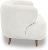 DOMO. collection Sofa 800014, 2-Sitzer Garnitur, runde Ecken, gepolsterte Rückenlehne, Holzfüße Eiche natur, 2er Couch, Polstergarnitur, 160 x 86 x 73 (BxTxH), weiß Bild 4