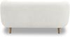 DOMO. collection Sofa 800014, 2-Sitzer Garnitur, runde Ecken, gepolsterte Rückenlehne, Holzfüße Eiche natur, 2er Couch, Polstergarnitur, 160 x 86 x 73 (BxTxH), weiß Bild 5