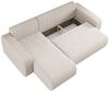 Kaiser Möbel Ecksofa mit schlaffunktion und bettkasten, MILANO L stoff Poso und Quelle, Bettkasten, Schlaffunktion, praktisch, funktionell Bild 3