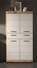 Badezimmer Midischrank Shawn in sand und Eiche 74 x 141 cm Bild 5
