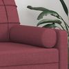 vidaXL Zierkissen 2 Stk. Weinrot Ø15x50 cm Stoff 349507 Bild 5