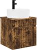 vidaXL Wandmontierte Waschbecken-Vanität Geräucherte Eiche 890597 Bild 2