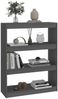 vidaXL Bücherregal/Raumteiler Grau 80x30x103,5 cm Massivholz Kiefer 808190 Bild 3