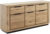 Sideboard >GRENO< in natur geölt, Wildeiche teilmassiv - 163x80x40cm (BxHxT) Bild 1