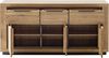 Sideboard >GRENO< in natur geölt, Wildeiche teilmassiv - 163x80x40cm (BxHxT) Bild 3
