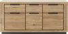 Sideboard >GRENO< in natur geölt, Wildeiche teilmassiv - 163x80x40cm (BxHxT) Bild 2