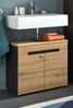 Waschbeckenunterschrank Cooper in Eiche und grau 63 cm Bild 5