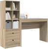 vidaXL Schreibtisch mit Schubladen mit Regal 2 pcs Sonoma-Eiche 3337331 Bild 3